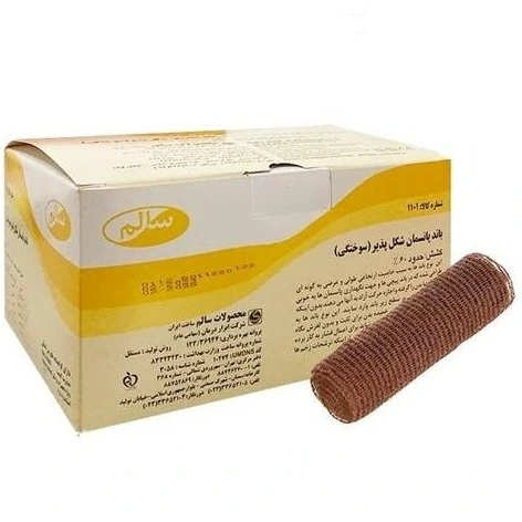 باند پانسمان شکل پذیر(سوختگی) برند سالم عرض 10سانتی متر بسته 20عددی